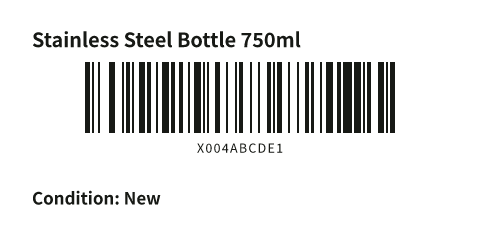 亚马逊 FBA 商品标签模板预览